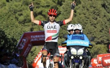 UAE Team Emirates rider Diego Ulissi is overall race leader at stage four – Tour of Turkey